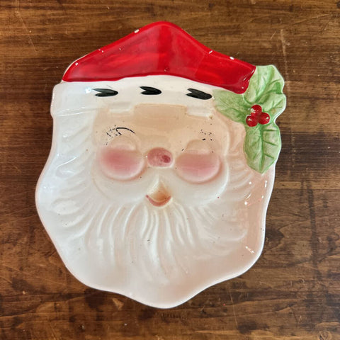 Vintage Josef Original Santa Plate