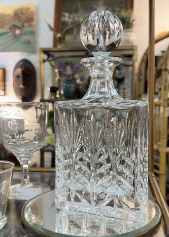 Crystal decanter with stopper IN STORE PICK UP ONLY