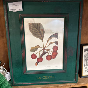 Green framed Cherries 12x15