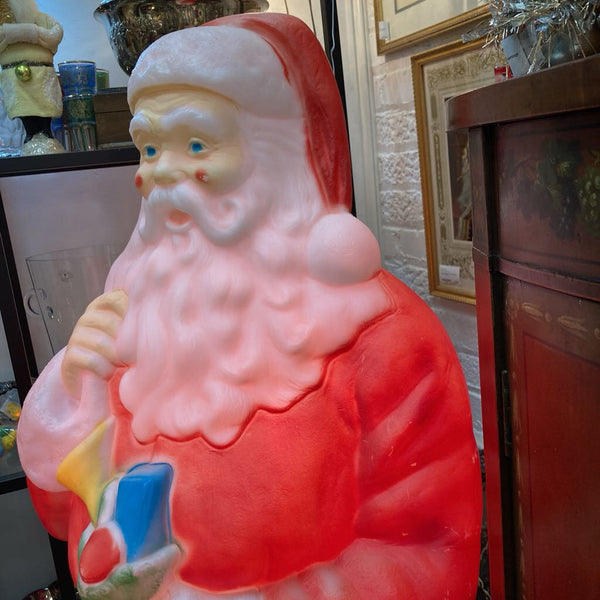 41" Vintage Blow Mold Santa