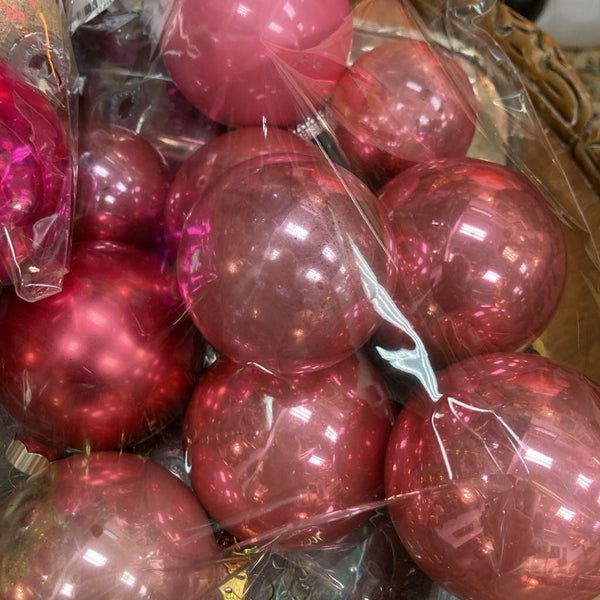 Pink Ornaments Set of 9