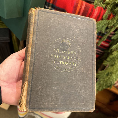 1892 (ENGLAND) WEBSTER's HIGH SCHOOL DICTIONARY