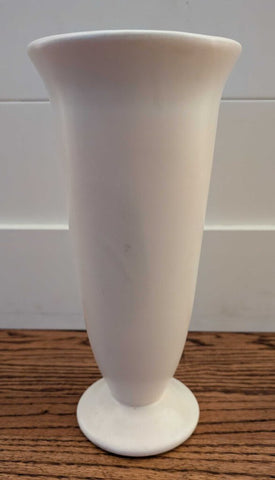 Vintage Haeger Creamy White Footed Vase - 11"