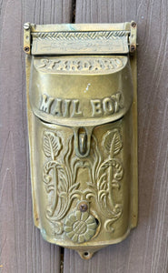 Vintage Brass Mail Box 11" x 5" W1603