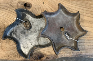 Vintage Wood Star Shaped Sand Mold from Indiana~ 9.25" w x 1 1/8" deep