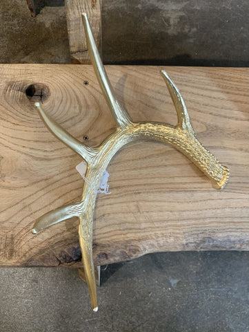 Plastic Gold Antler~ 11" w x 12" l