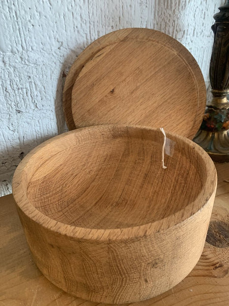 Vintage Wooden Pestle Box ~ 8.5" w x 4" t