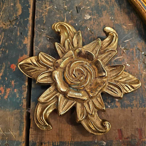 Brass flower trivet