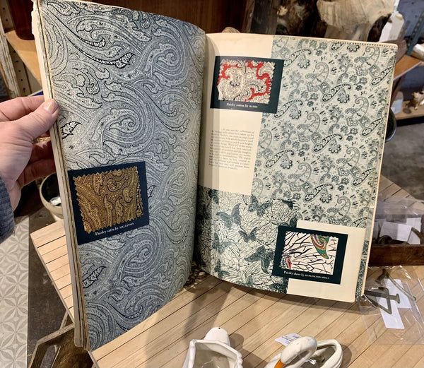 Vintage Handbook of Paisleys Book ~ 11" x 14.5"