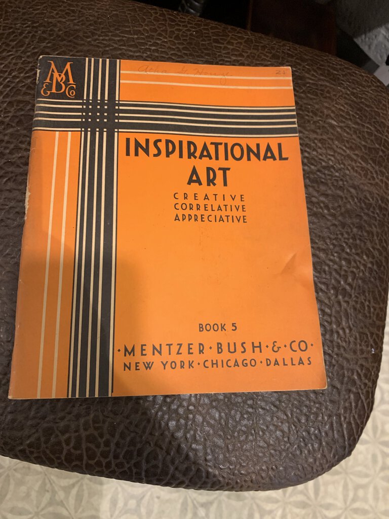 Vintage Inspirational Art Book~ 1932~ Book 5~ 8" w x 10" l