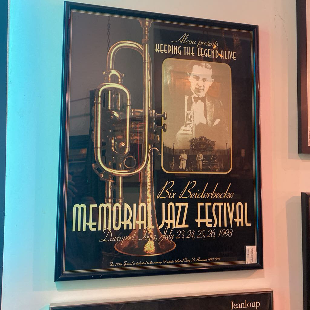 Framed Davenport Jazz Festival 28x22 in