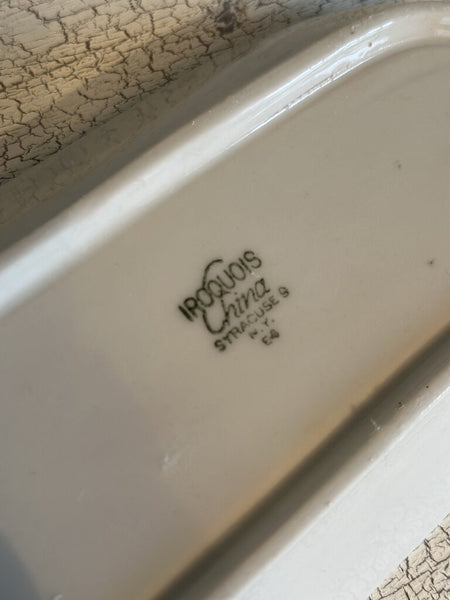 VINTAGE RESTAURANTWARE RELISH DISH, IROQUOIS CHINA