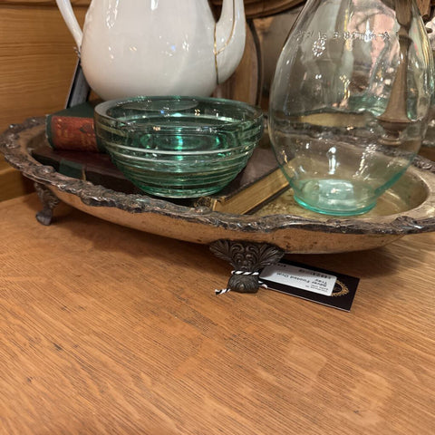 Silver Footed Oval Tray