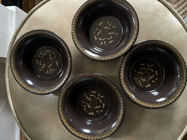 Vintage Franciscan Jamoca Bowl Set of 4 5in