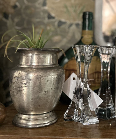 Restoration hardware silver vase