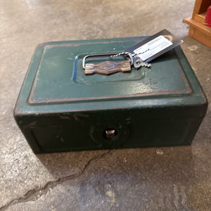 Green Metal Cash Box