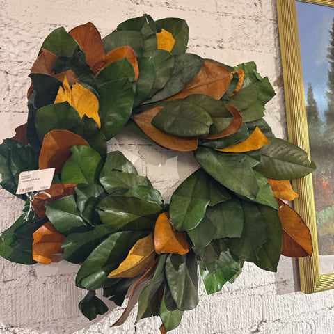 magnolia wreath as is