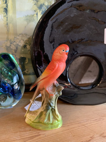 Vintage Japan Parakeet~ 2.5" l x 4.75" t