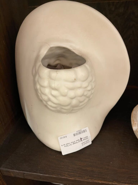 Vintage Royal Haeger Art Deco 1930's Lafy Bust w/hat Vase as is