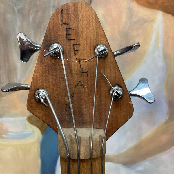 Oil drum stand-up bass by local artist