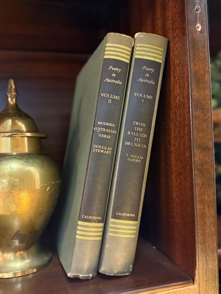 pair of Australian poetry books