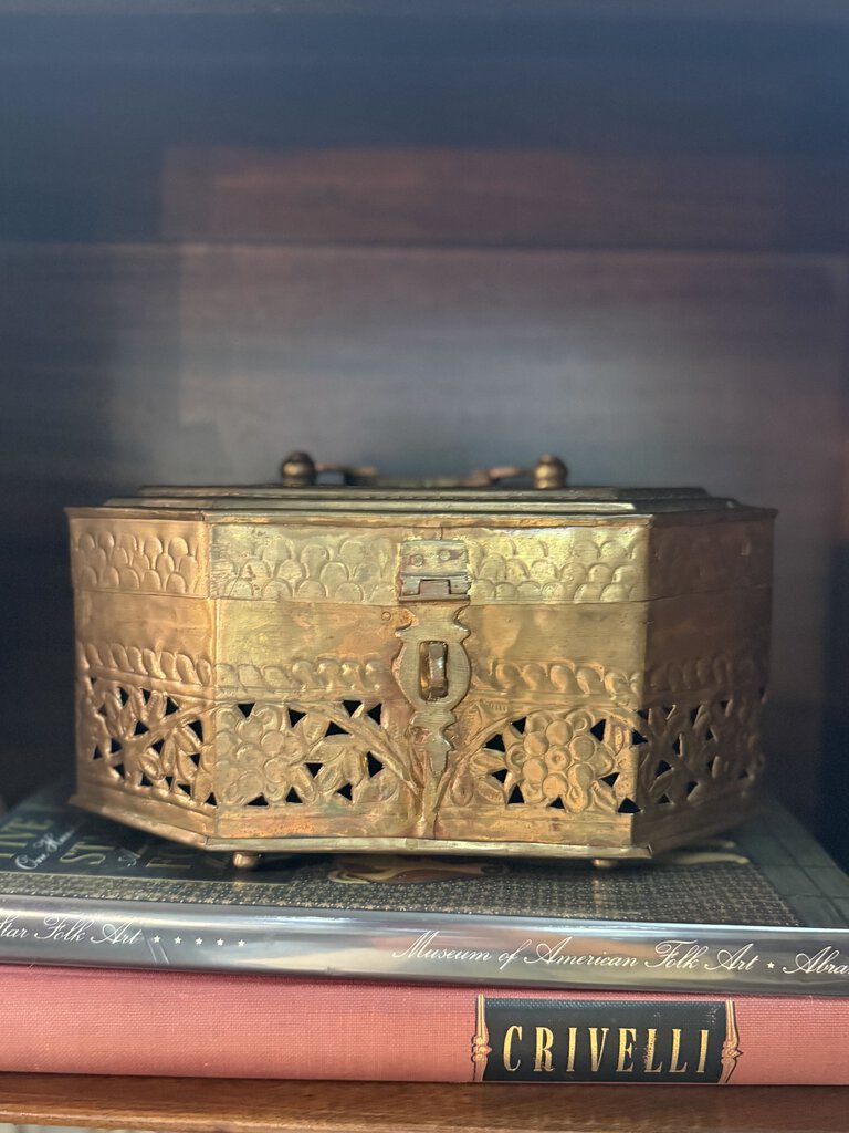 large brass cricket box