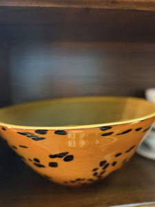 tortoise and yellow decorative bowl