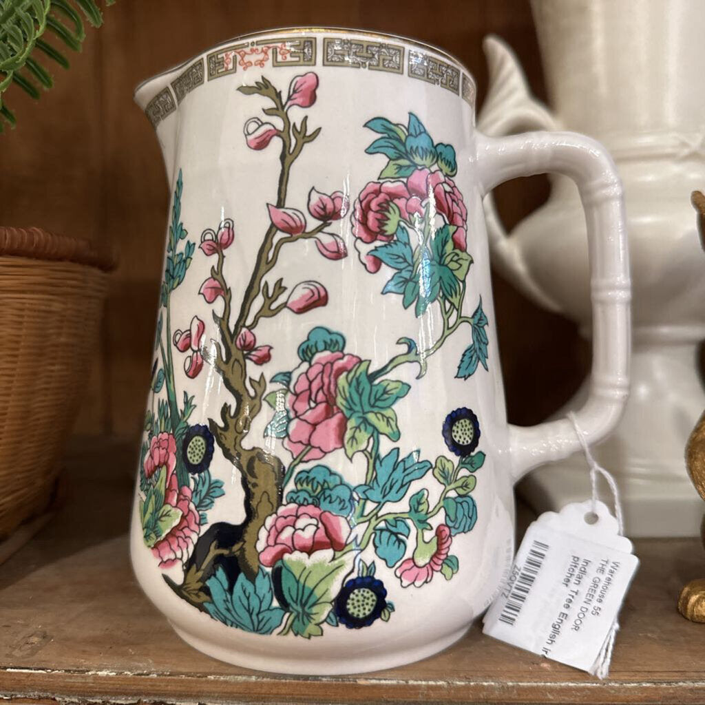 Indian Tree English ironstone pitcher