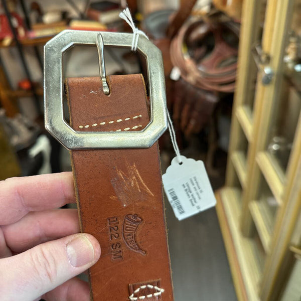 Vintage leather .22 cartridge belt, sm