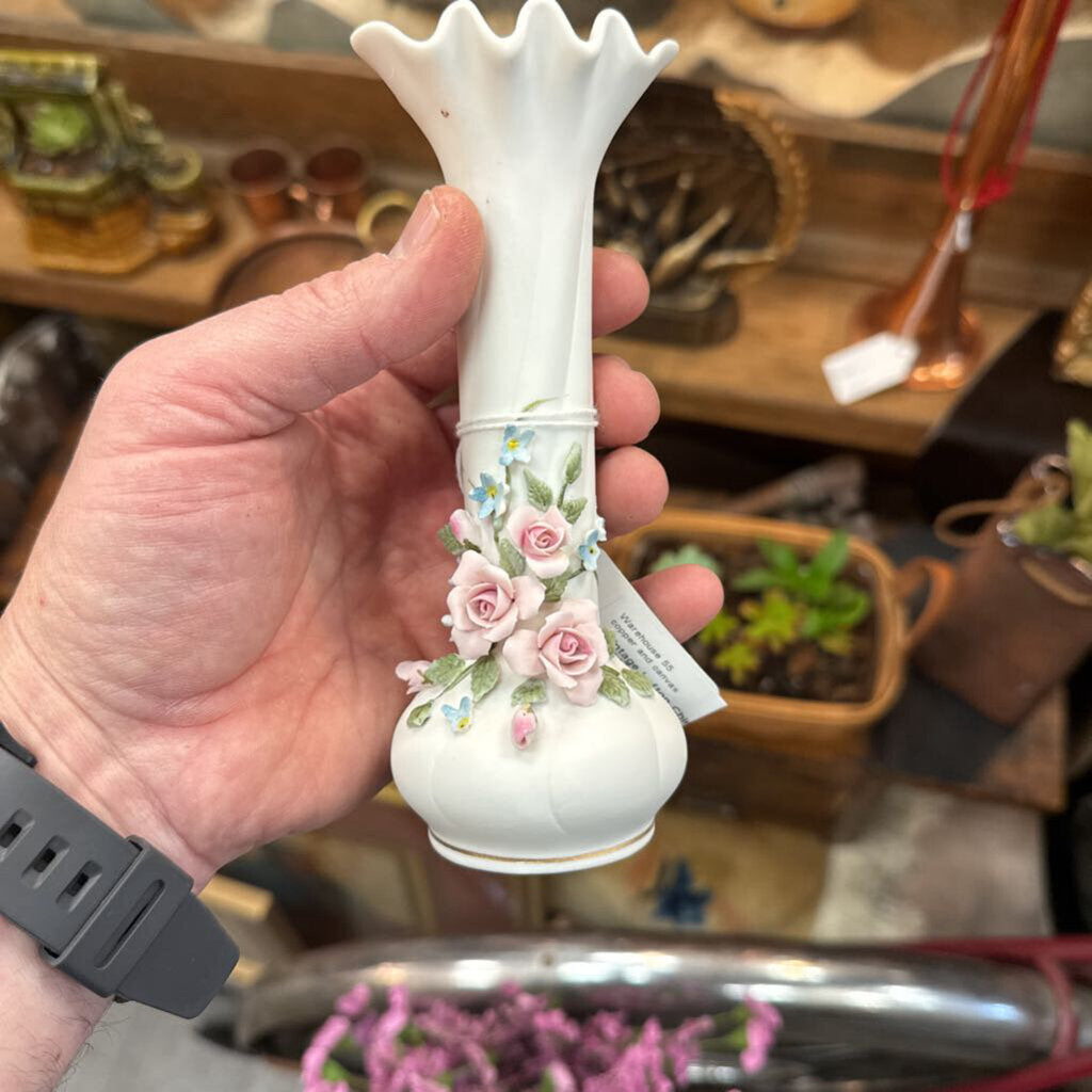 Vintage Lefton China Handpainted Bud Vase