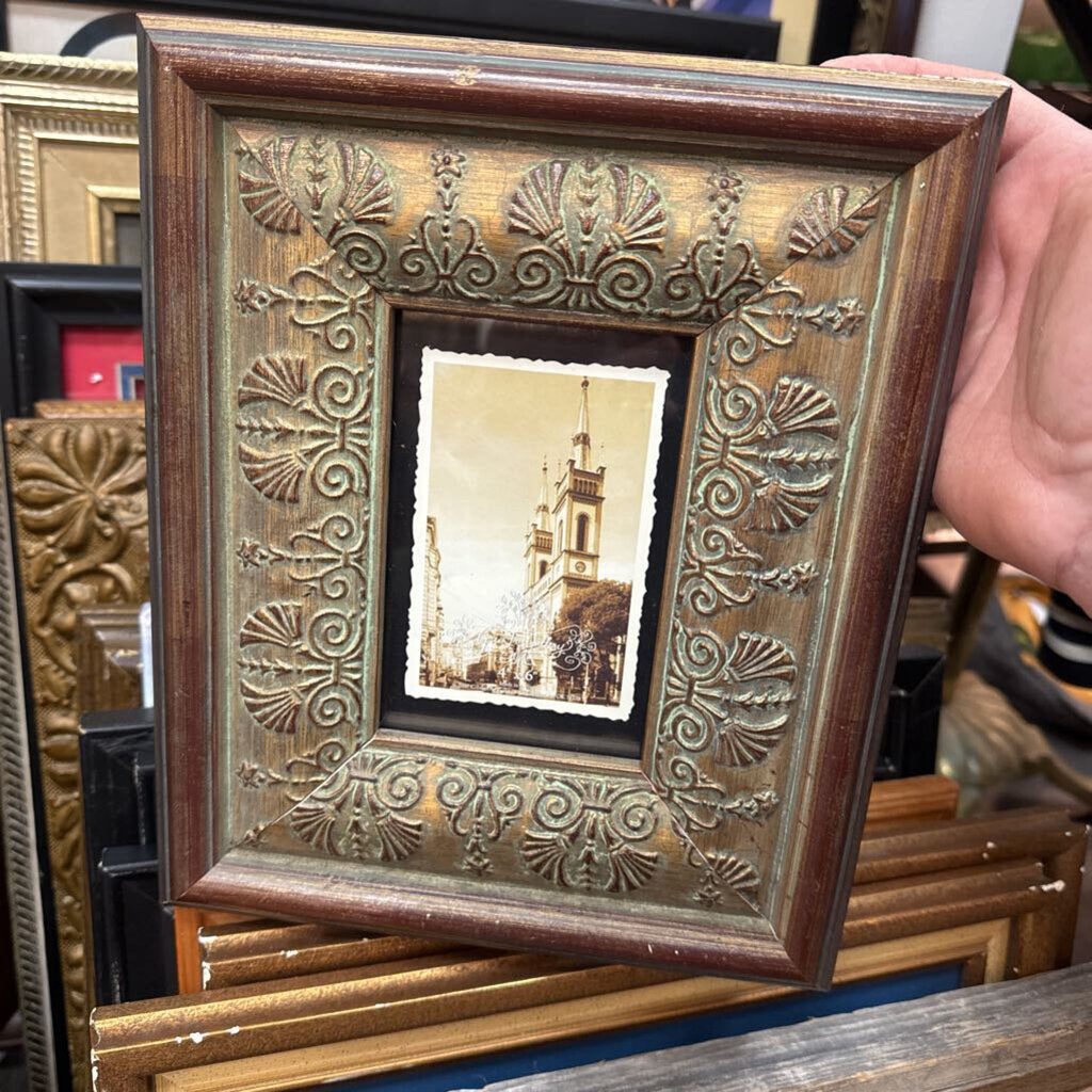 Carved wood frame