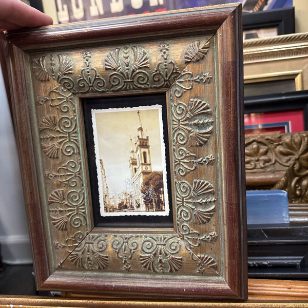 Carved wood frame