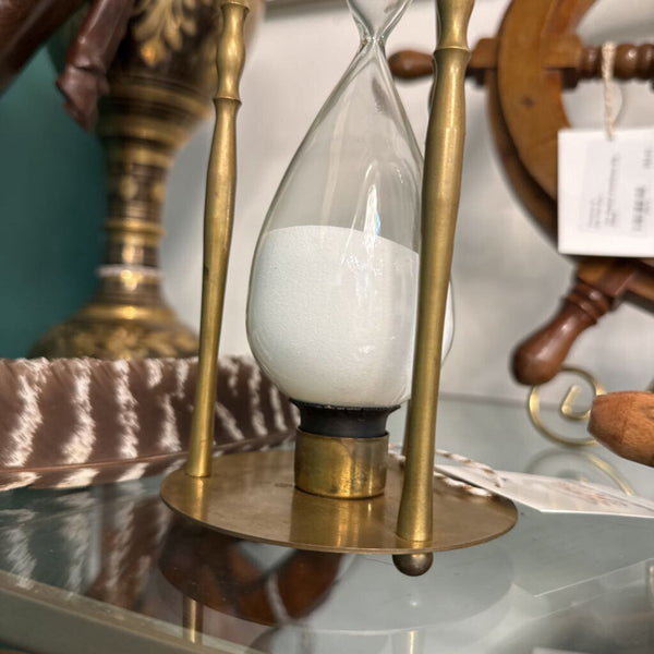 Vint Brass Hour Glass 10.5"
