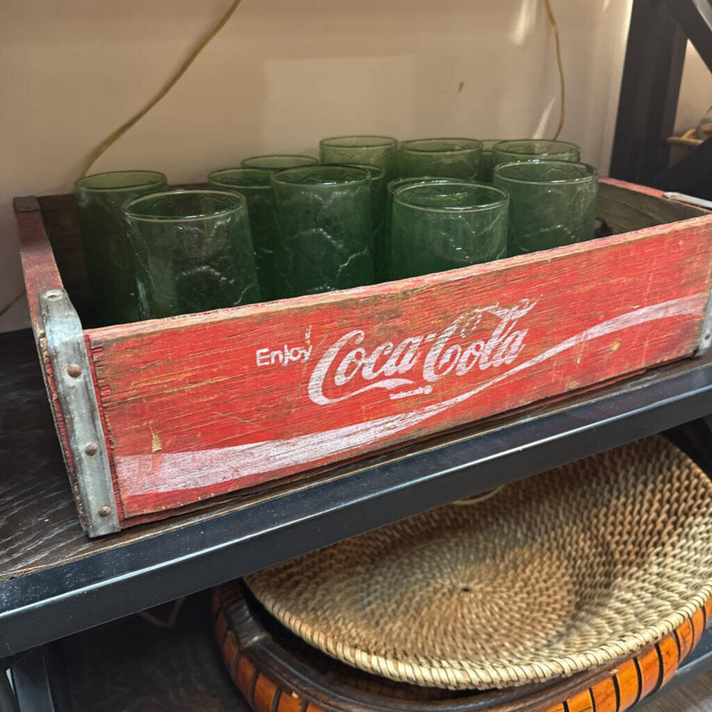 Vintage Coca-Cola wood 24 bottle crate
