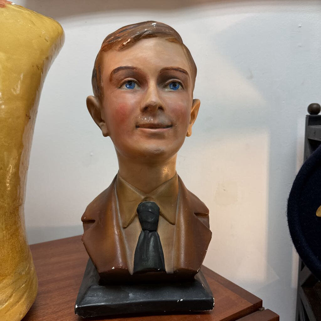 1940's ceramic boy's head (store display)