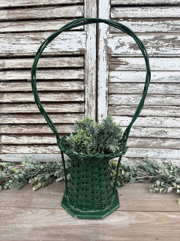 Green Funeral Basket