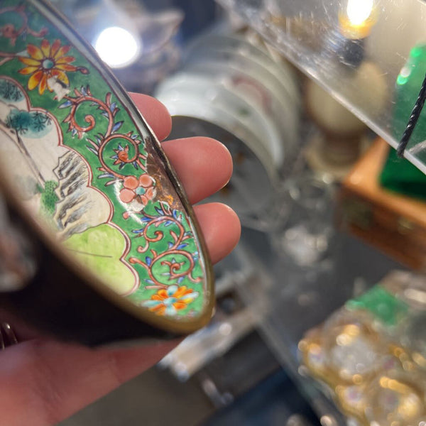 Vintage Tiny Cloisonne Bow