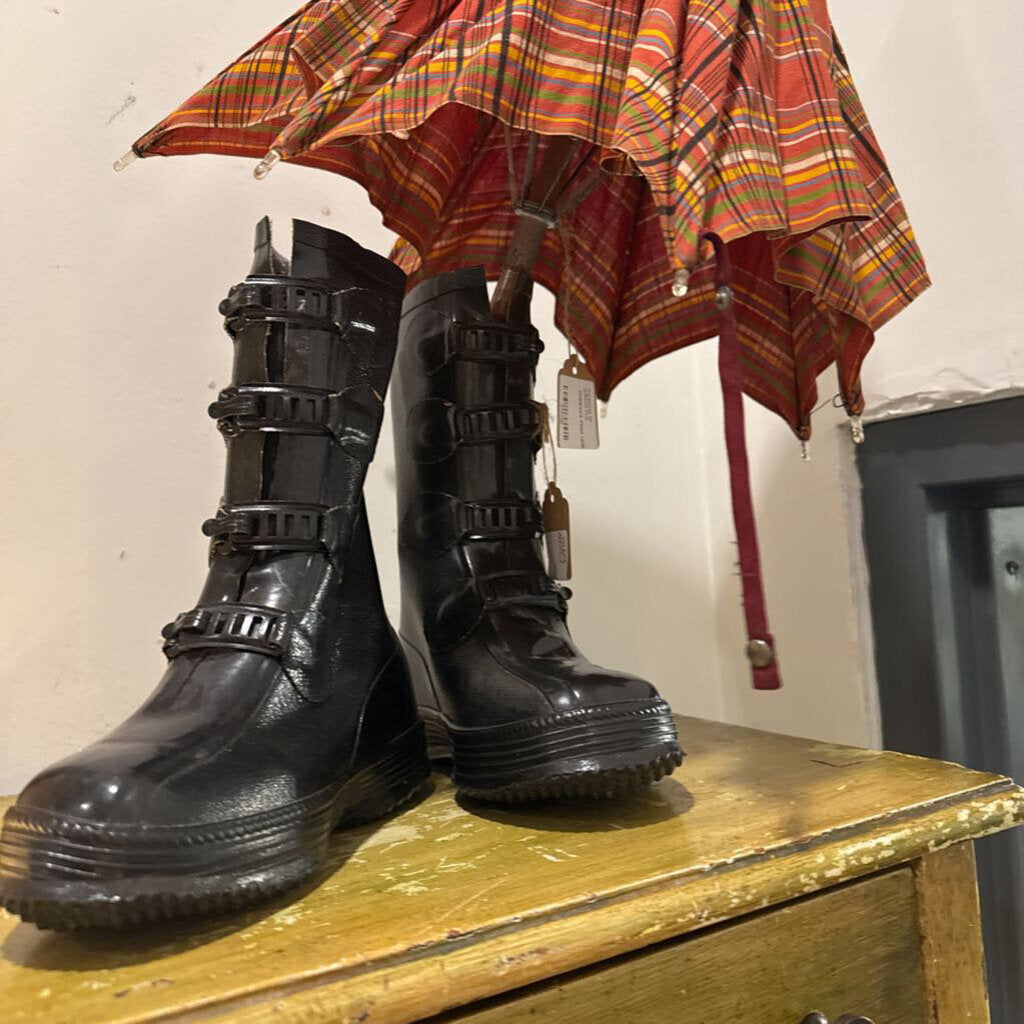 Children's Black Galoshes