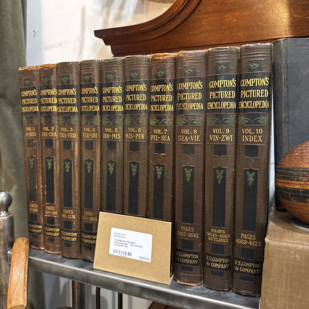 "Compton's Pictured Encyclopedia" (10) Volume Complete Set