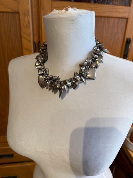 Vintage Rara Cluster Hearts Necklace
