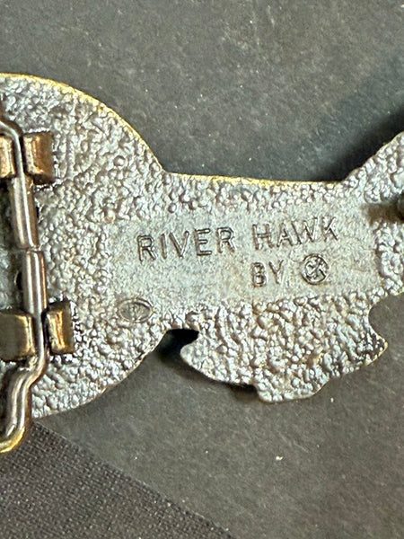 River Hawk (Moon) Belt Buckle. by CK