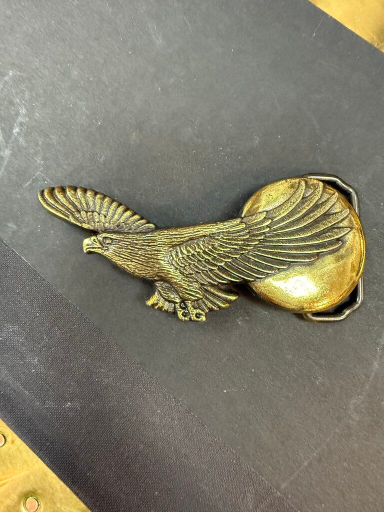 River Hawk (Moon) Belt Buckle. by CK