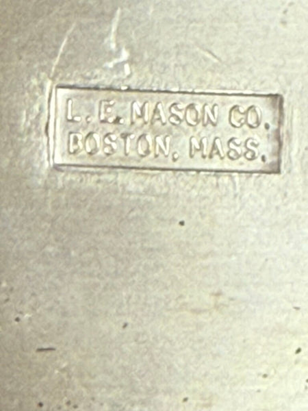 VINTAGE L.E. MASON CO. BOSTON MASS. 5 COASTERS IN LETTER "L"