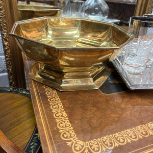 Vintage Footed Heavy Solid Octagon Bowl
