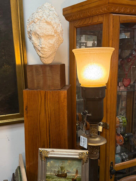 Vintage bronze and gilt floor lamp