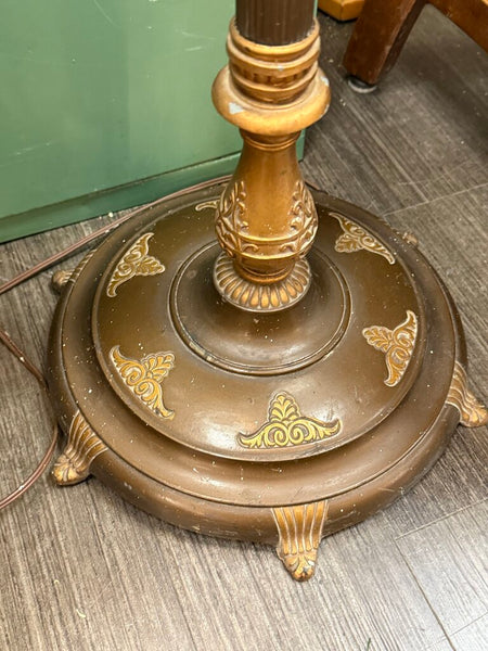 Vintage bronze and gilt floor lamp