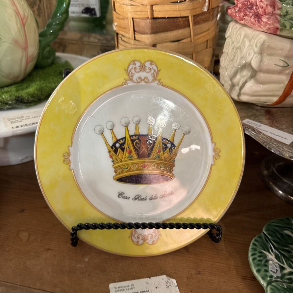 Vintage St. Martin Limoge crown plate