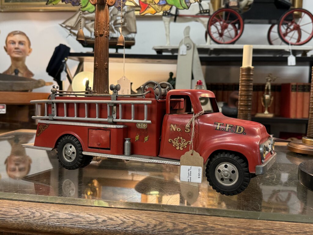 Tonka 1957 Fire Pumper Truck No. 5 Engine Vintage Pressed Steel Toy