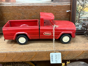 VINTAGE 9" TONKA PRESSED STEEL RED JEEP PICK UP TRUCK