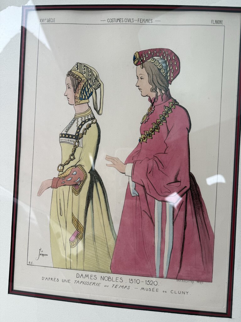 Raphael Jacquemin (French, 1821-1881) Hand Tinted Etching (custom 16"x20" matte board on foam sealed in plastic)